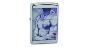 Зажигалка ZIPPO Classic с покрытием High Polish Chrome, латунь/сталь, серебристая, 36x12x56 мм